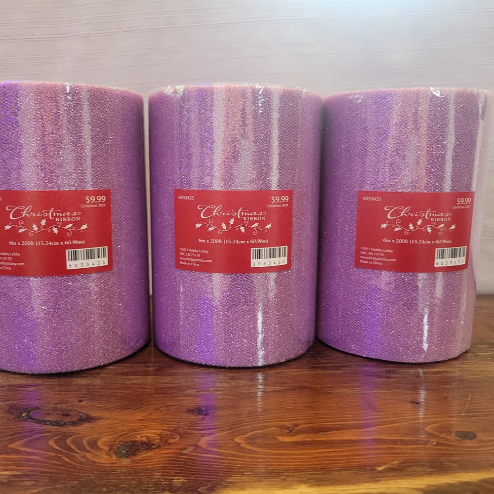 Hobby Lobby Purple Tulle Party Decorations